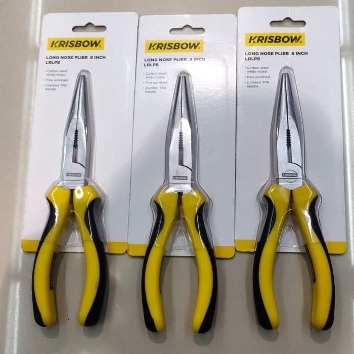 Tang Lancip / Plier Long Nose 8 Inch (Krisbow)