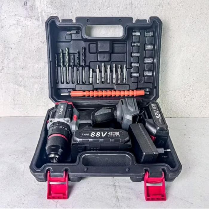 Cordless Drill Apr Ap34+ 3 Mode Mesin Bor Baterai Apr Ap34+ 88V