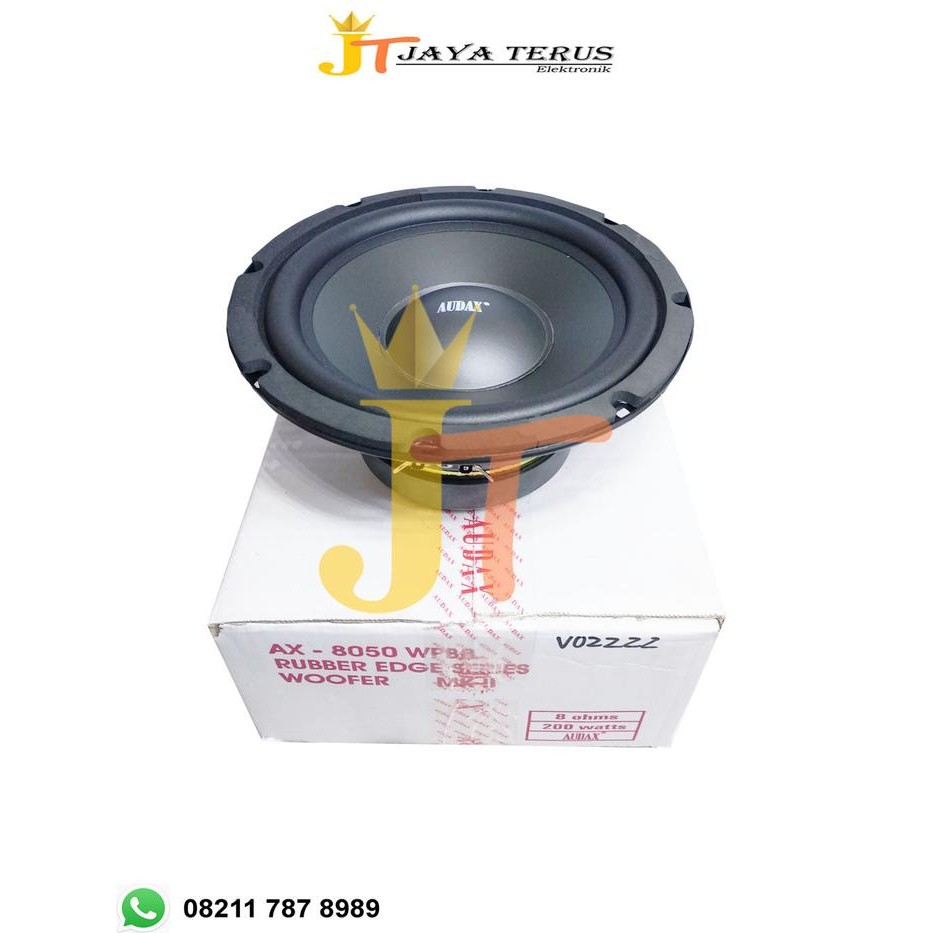Speaker Audax Wofer Wufer Woofer 8 In 8 In Ax8050 Wpb Quality Ori