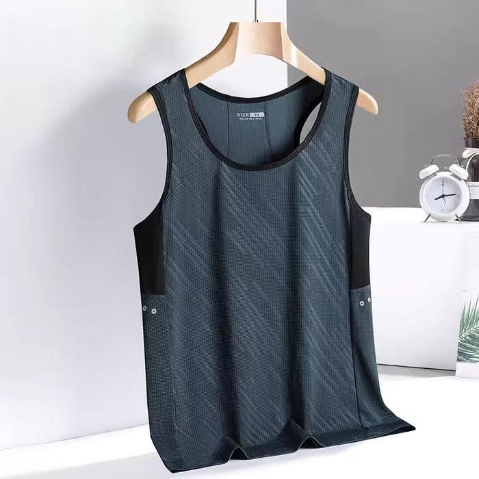 KAMB KAOS SINGLET PRIA RIDER RUNNING KAOS TANPA LENGAN OLAHRAGA PAKAIAN