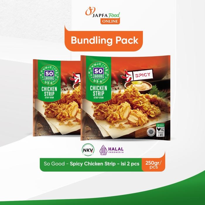 

Pilihan- So Good Spicy Chicken Strip 250Gr - Isi 2 Pack