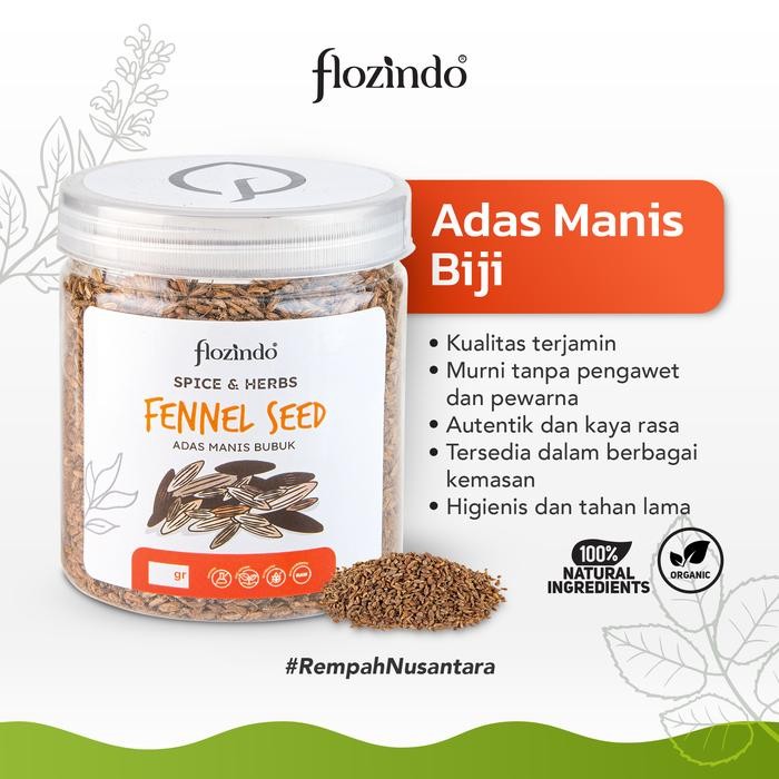 

TERLARIS Flozindo Fennel Seeds / Adas Manis Biji READY STOCK