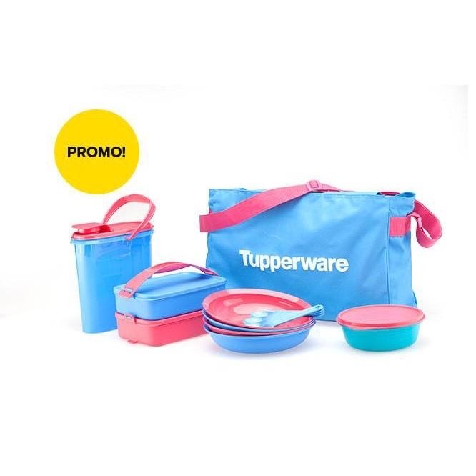 Tupperware ohana set tas bekal makan untuk piknik lengkap