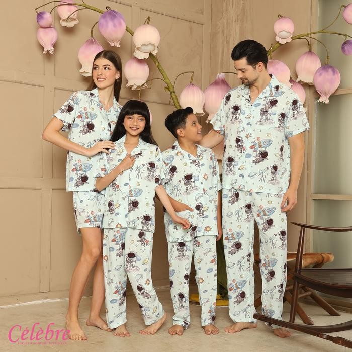 Piyama / Baju Tidur Dewasa Cotton Rayon Premium Astronot