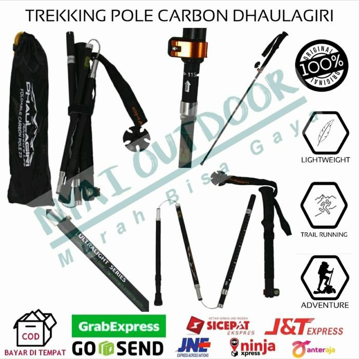 TERLARIS treking pole carbon dhaulagiri treking pole lipat READY STOCK