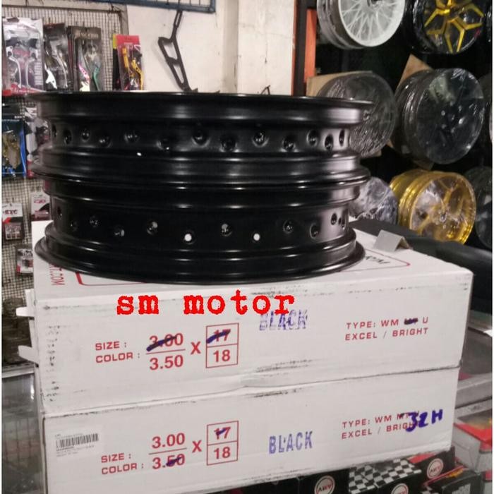 Sepaket Velg Tk Japan Ukuran 350/17 Hole 32 Dan 300/17 Hole 36