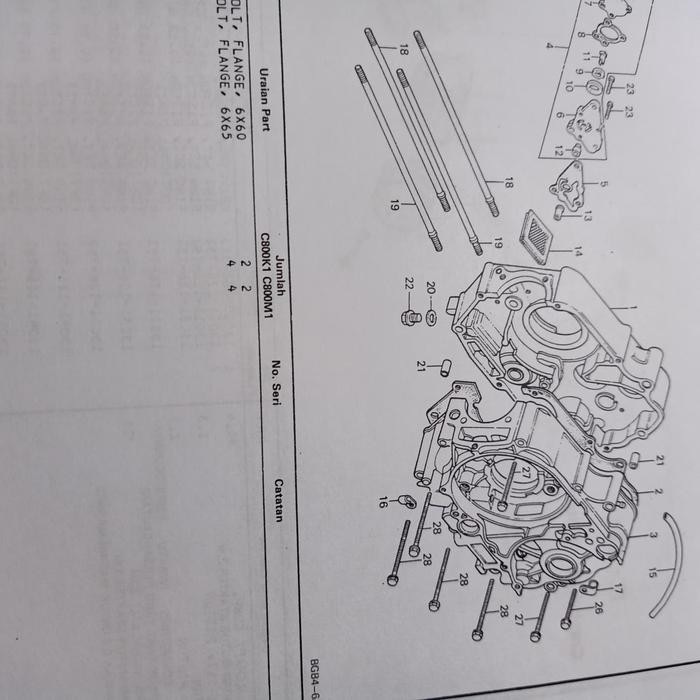 Buku Part Catalog Honda Astrea 800