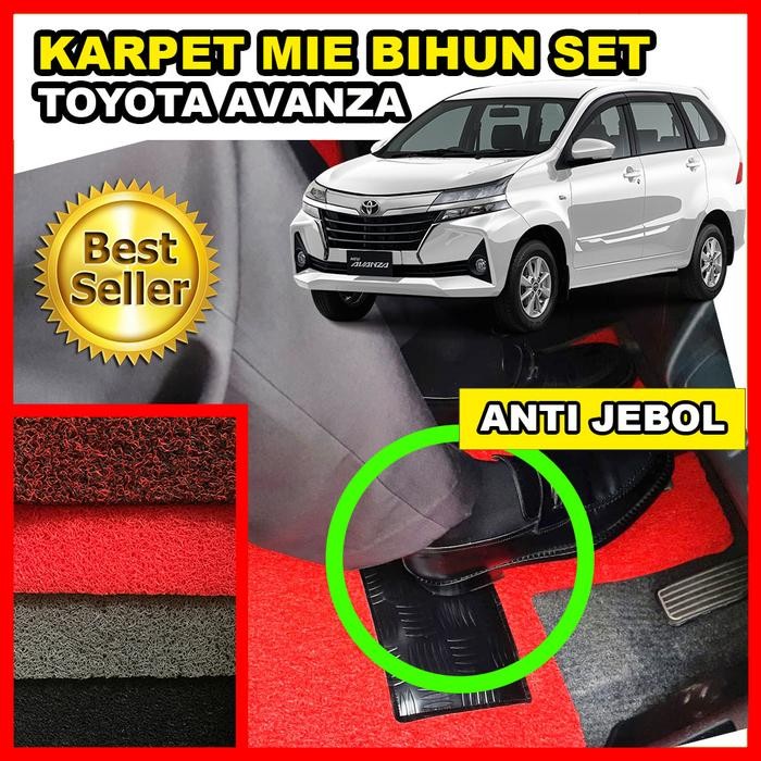 Terbaru Karpet Mie Mobil Lantai Bihun Keset Set Toyota Avanza 1 Warna