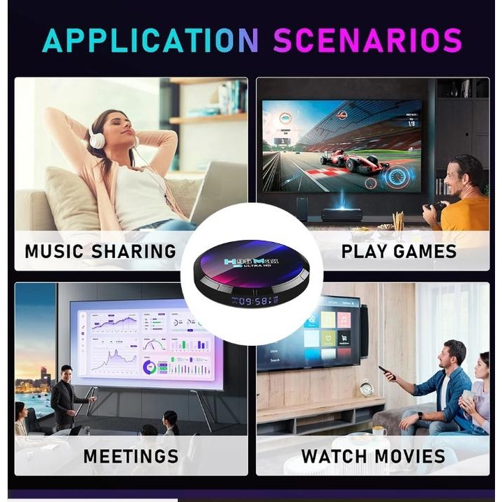 New H96 Max 4GB/64GB Android 10.0 STB Android TV Box RK3318 Quad Core