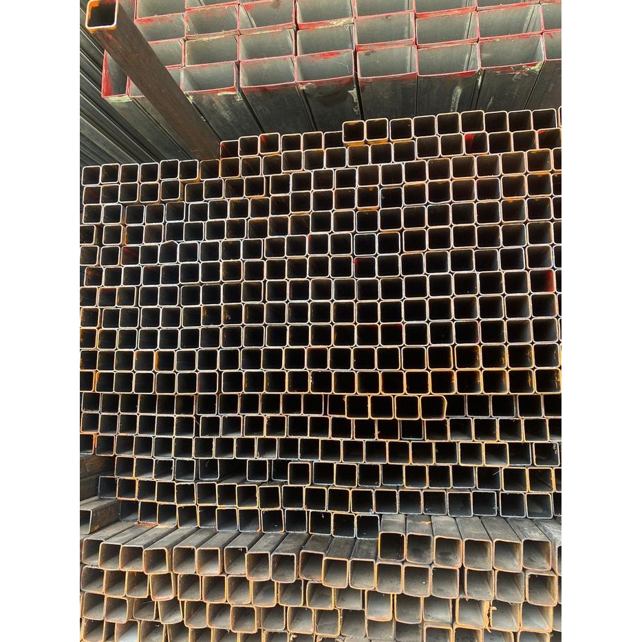 Besi Hollow Galvanis 40x40 - warungbaja - termurah - holo galvanis