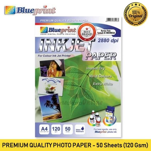 

Blueprint Photo Paper 50 Sheet A4 120 gsm