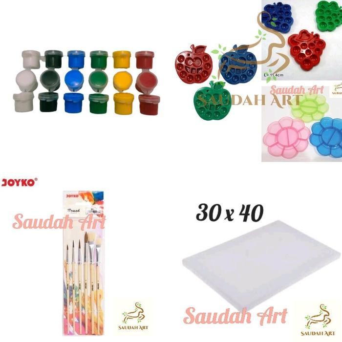 

Paket Kanvas Lukis 30X40 (Kanvas,Kuas,Palet,Cat Akrilik 5Ml)
