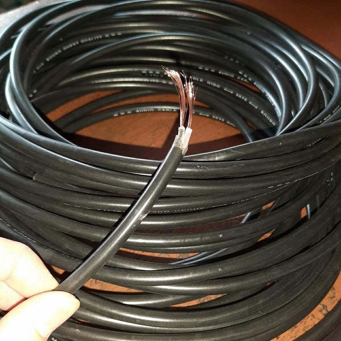 KABEL HITAM SERABUT 2X0,75 KABEL HITAM VARIASI CAFE OUTDOOR 2 X 0,75