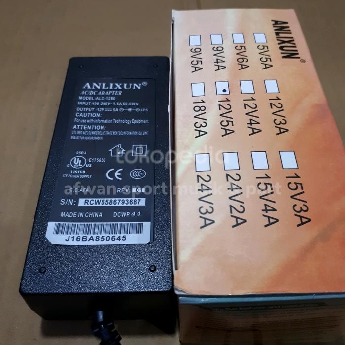 Adaptor /Power Supply 12 ~ 24 Volt / 2 ~ 5 Ampere .