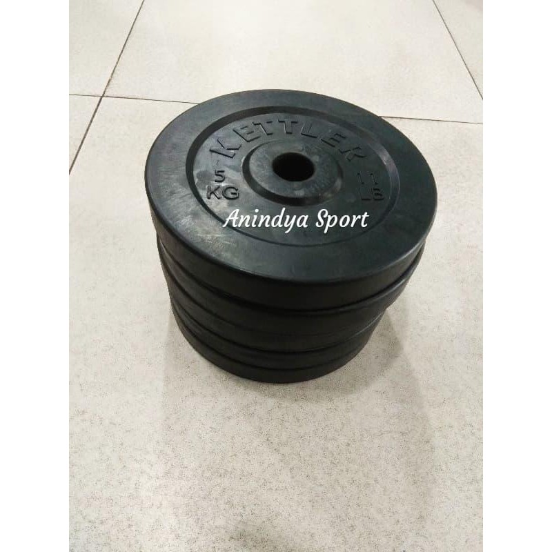 Ready Kettler Rubber Plate 5kg - Piringan Dumbell / Barbell Karet