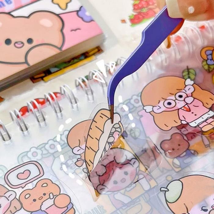 New (50 LEMBAR) STIKER BUKU AESTHETIC PVC ISI 50 LEMBAR / AESTHETIC MEMO PEEL STICKER/ STIKER