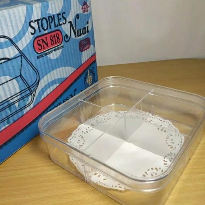TOPLES KUE KERING SEKAT 4 NUAI SN 818 KELER SEGI STOPLES MIKA PLASTIK