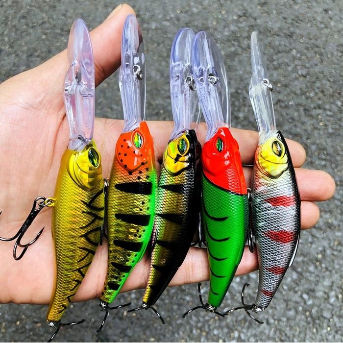 PJS UMPAN PANCING CASTING TROLLING HARD MINOW AFISH LURE 13CM 17GR ORIGINAL BOX