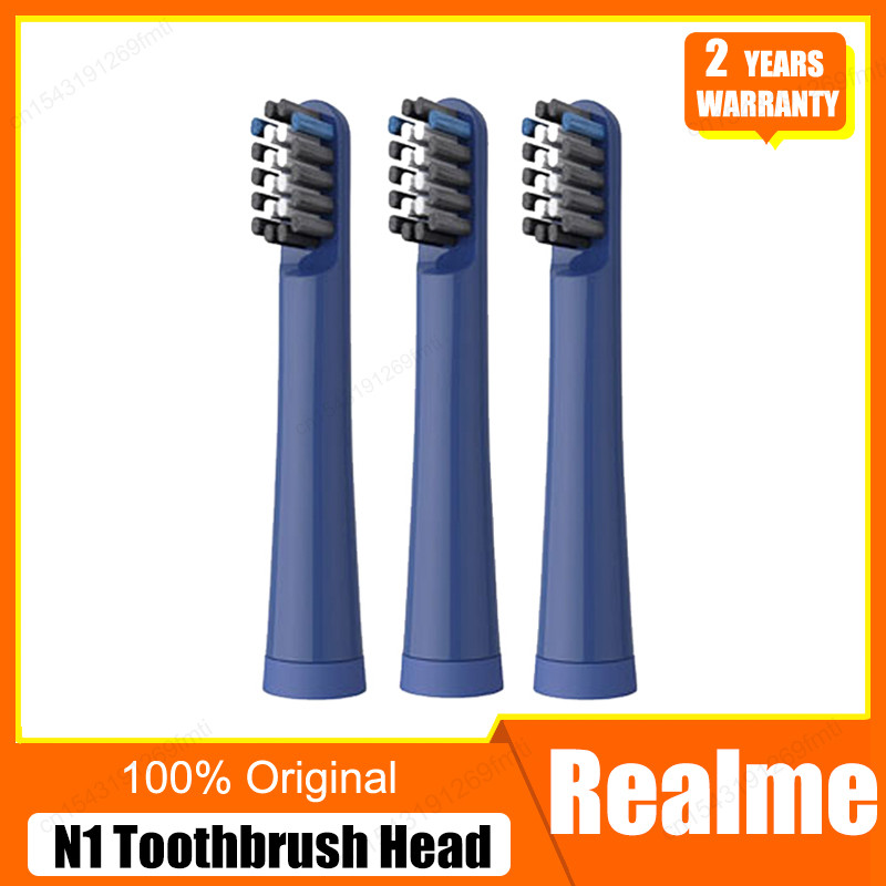 Original Realme N1 Sonic Smart Electric Toothbrush Heads 3PCS DuPont brush head Spare Parts Pack Ora