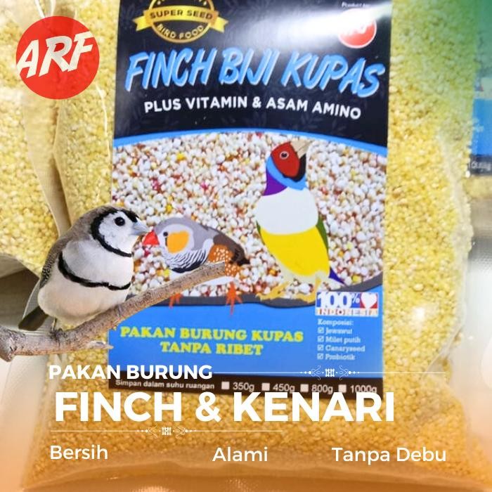 Vitakraft Bolang - Pakan Finch Bijian Kupas Untuk Pakan Burung Finch Kenari Lovebird Parkit Kemasan