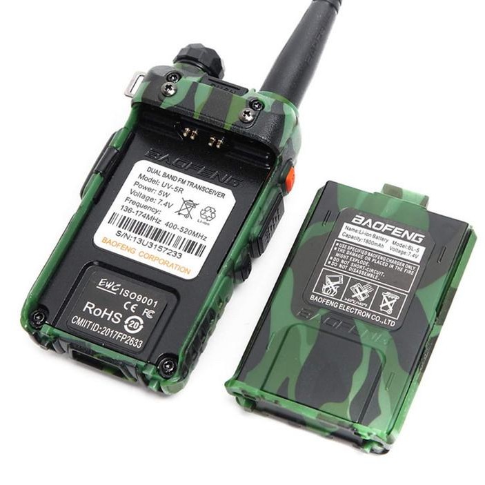 RADIO HT BOFENG UV 5R ARMY 5 WAT HANDY TALKY BOPENG UV5R LORENG TNI 5W