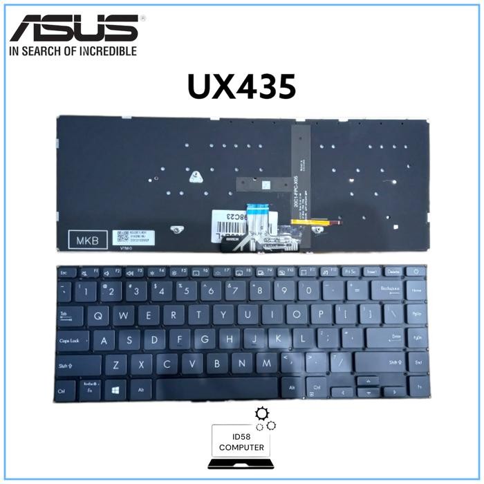 TERMURAH KEYBOARD ASUS ZENBOOK 14 UX435E UX435EG UX435EAL BACKLIGHT