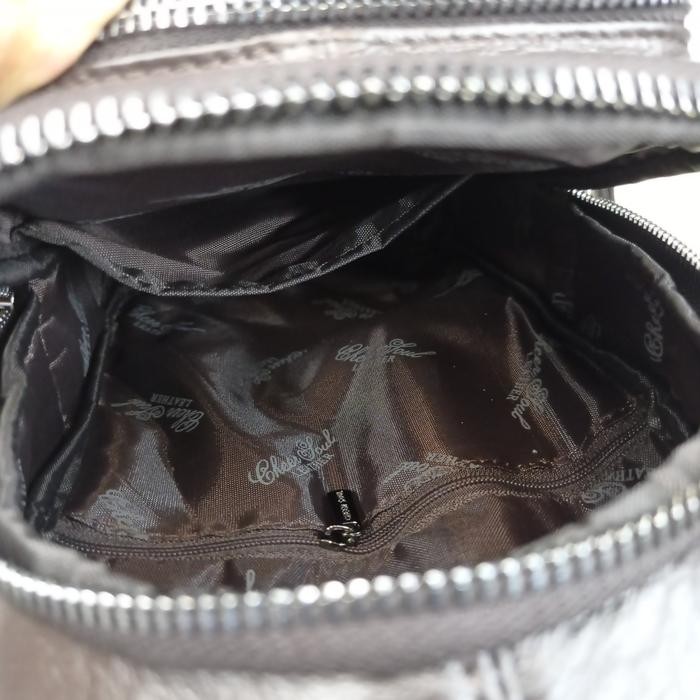 Paling Baik Tas Selempang Dada Pria Kulit Asli Cheer Soul Sling Bag Bodybag 2641 Terlariss 