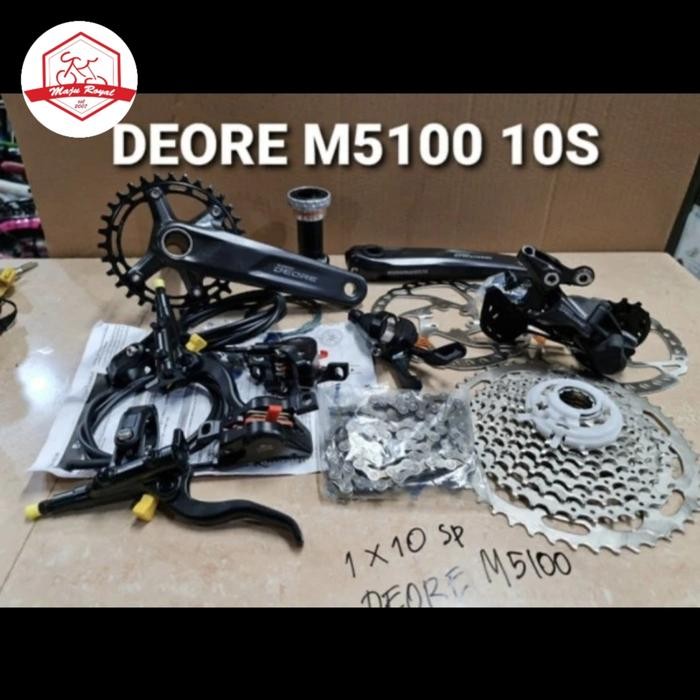 GROUPSET SHIMANO DEORE 10 SPEED FULL SET LENGKAP RD SHIFTER MTB LIPAT