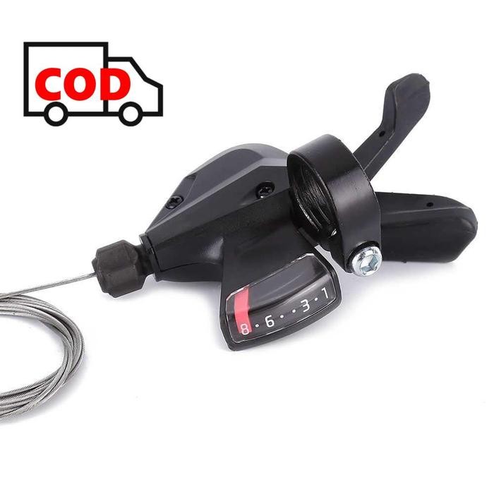 PENGATUR KECEPATAN GIGI SEPEDA 8 SPEED 2PCS OPERAN PEMINDAH GIR REM SHIFTER AMAN