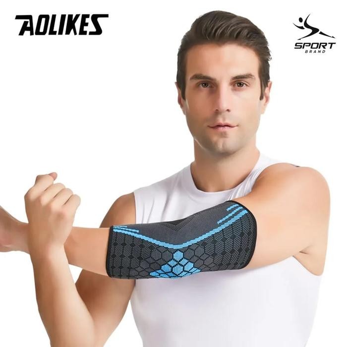 ASLI Elbow Brace 7541 Pelindung Siku Tangan OlahBasket Voli Yoga Pria Wanita Support Deker Arm Sve