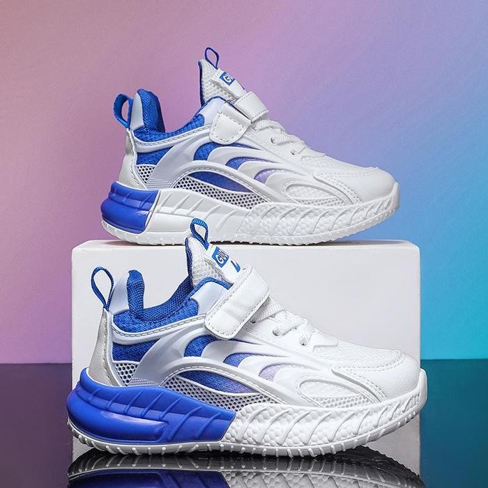 Sepatu Anak Laki Laki Boy Sneakers Sepatu Olahraga Anak Laki Laki Ringan Breathable 5-15 Tahun Cowok