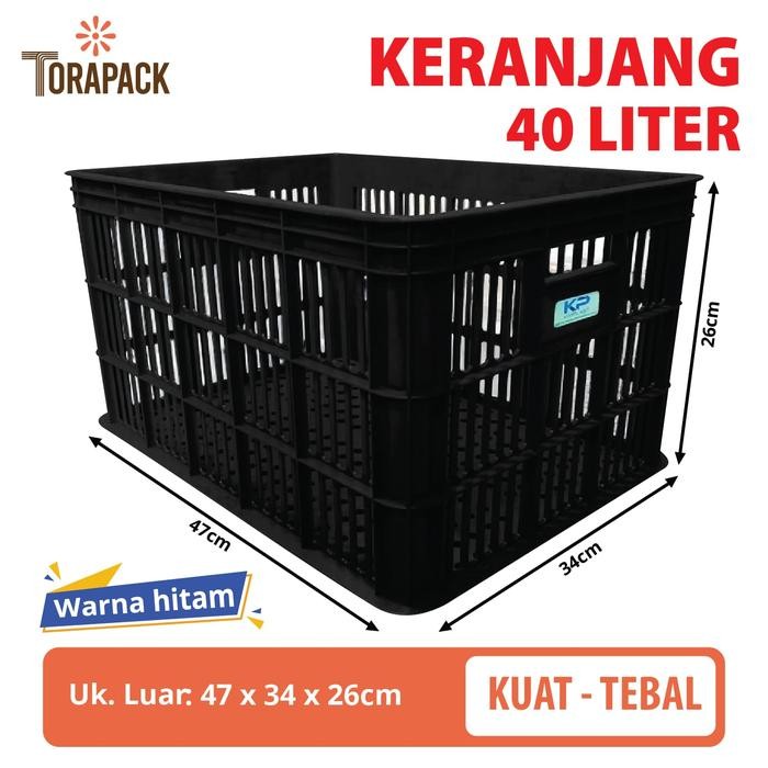 Ready Keranjang Industri / Keranjang Serbaguna Kimplast 40 Liter Krat Piring