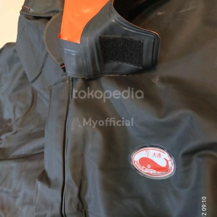 jas hujan cap paus premium / jas hujan nelayan pelaut jas hujan tebal