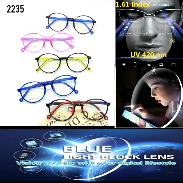 ASLI kacamata anak anti radiasi bruray READY STOCK