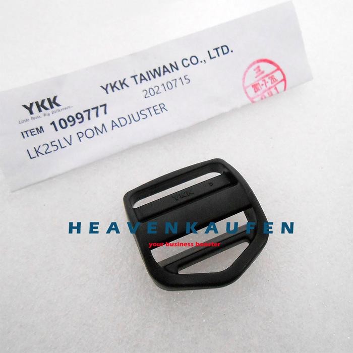 Ring Tangga Adjuster Ring Jalan Tali Tas Ransel 2,5 cm YKK Poly Acetal Kuat Kokoh Warna Hitam Harga