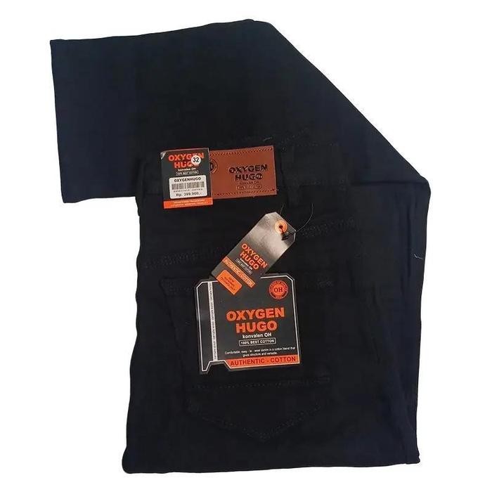 7ccl- Celana Jeans Oxygen Hugo Casual Denim Bahan 100% Best Cotton Original Pria Panjang