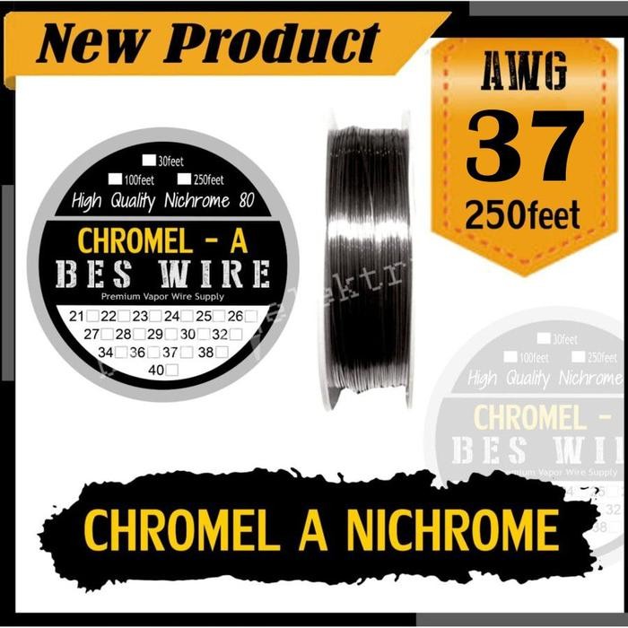 BeliBeliSale- Ni80 Chromel A / Awg 37 -250-Feet Nichrome 80 High Quality