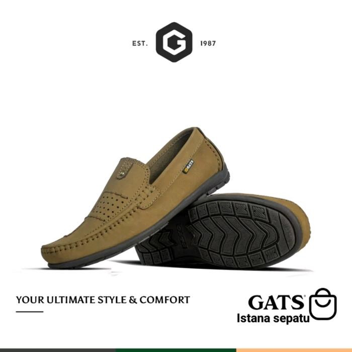 Gats -Hk 0003 - Sepatu Pria Slip On Casual