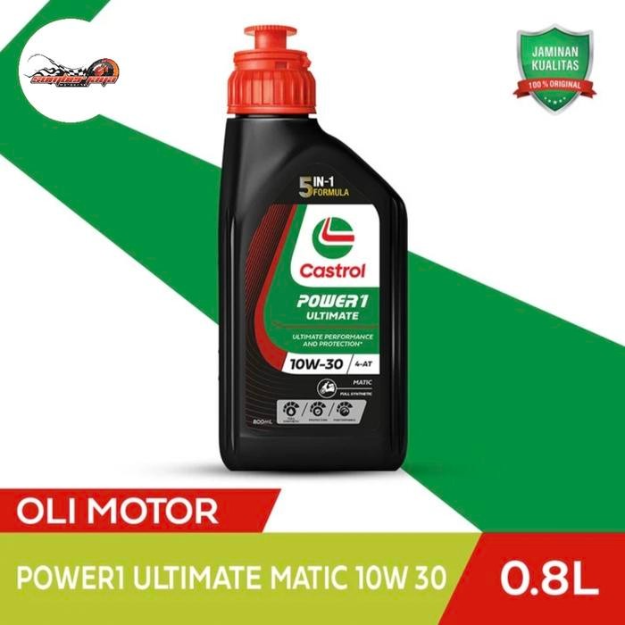 ys7r- Oli Mesin Castrol New Power1 Ultimate Matic 10W/40 0.8 Liter Full Syn