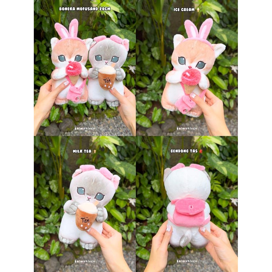 Balmutlucu Boneka Mofusand Karakter Bear Bunnny Cow Dinosaur Panda Cinnamoroll Melody Kuromi