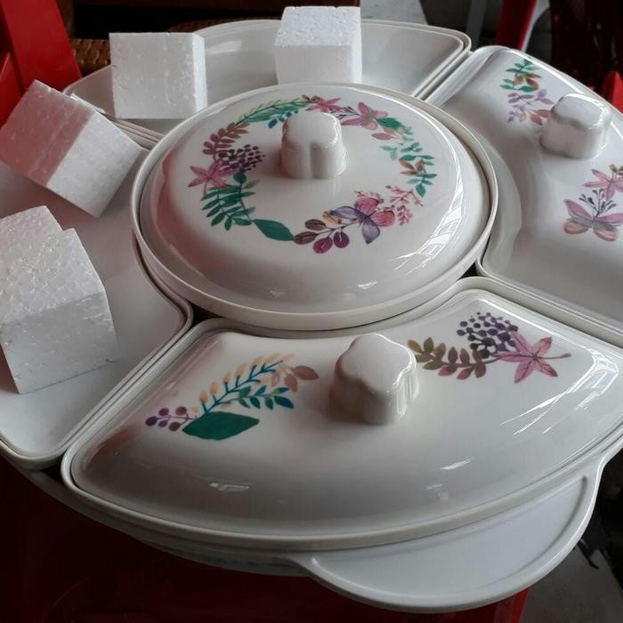 New  prasmanan melamin onyx besar d45cm MOTIF DAN POLOS