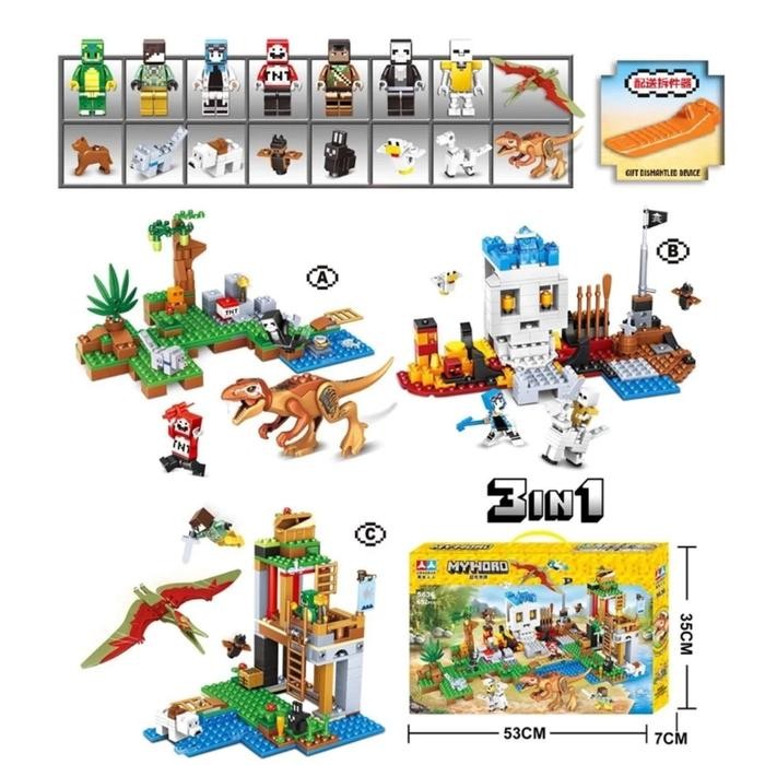 Ready Brick Block Myworld -Mainan Minecraft