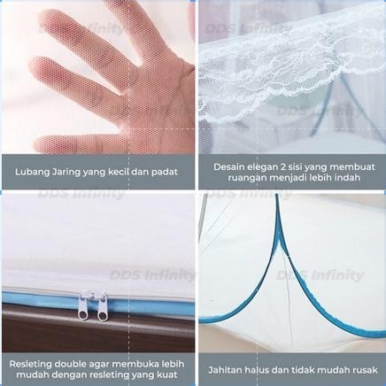 Kelambu Tidur Butterfly / Kelambu Anti Nyamuk / Kelambu Jaring Ukuran 180X200 & 200X200 Best Seller