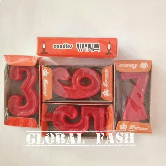 lilin ulang tahun angka / lilin angka / lilin angka wina