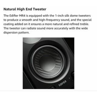 Edifier MR4 Powered Studio Monitor Speakers 4" Active Near-Field Monitor Speaker