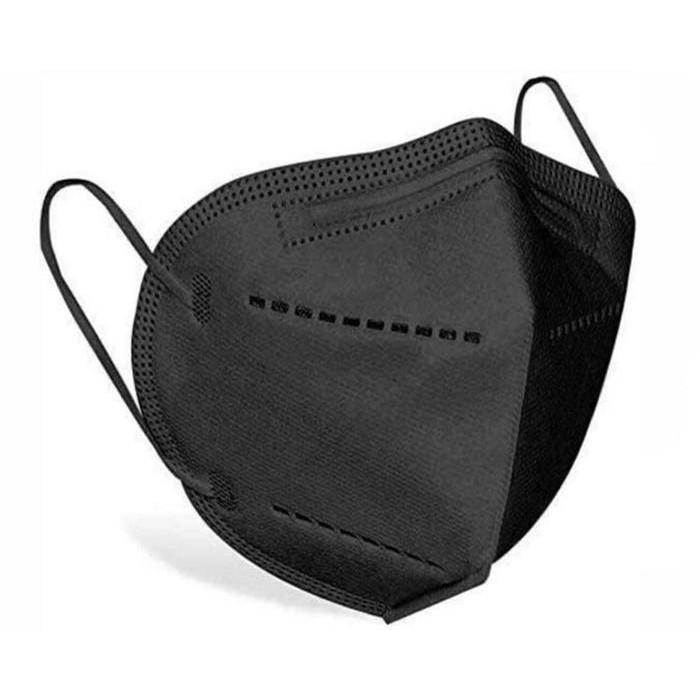 KJB Masker KN95 BLACK 1 box isi 10pcs