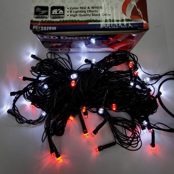 TUMBLR / LAMPU HIAS NATAL / LAMPU LED DECOR MERAH PUTIH