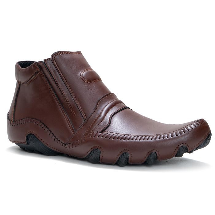 mulia Sepatu Shoes Boots Pria Kulit Asli Sepatu Boot Pria Zipper Boots Casual Semi Formal Model