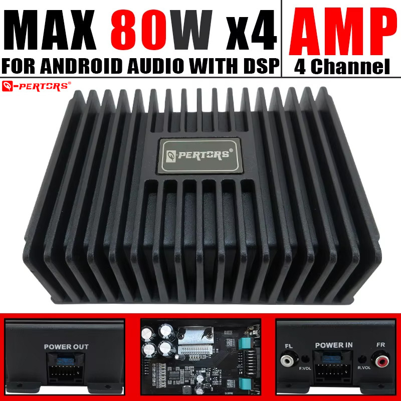 4Ch Dsp Power Amplifier Car Audio Android Large Screen Dedicated Amplified Car Woofer Car