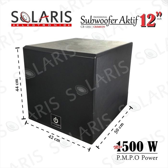 Subwoofer Aktif 12 Inch Subwoofer Karaoke Crimson Cr-1255 Terlaris